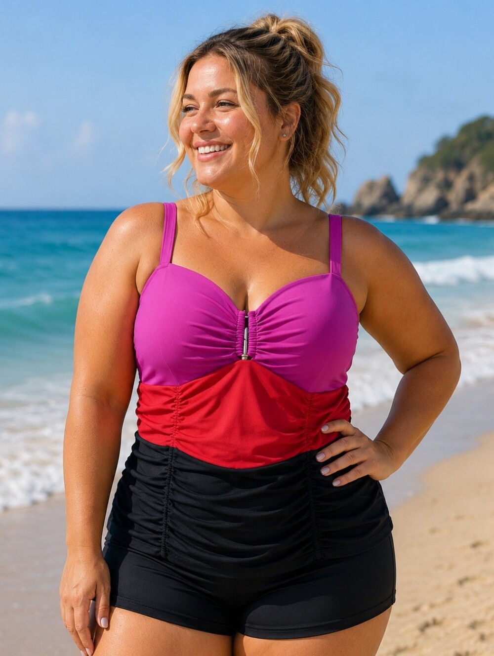 6th and Lane Supportive Tankini Top